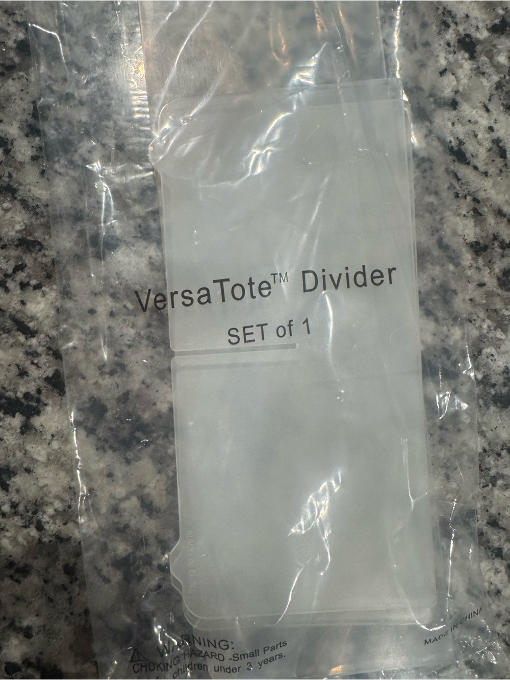 VersaTote Divider - Clear Tote Insert